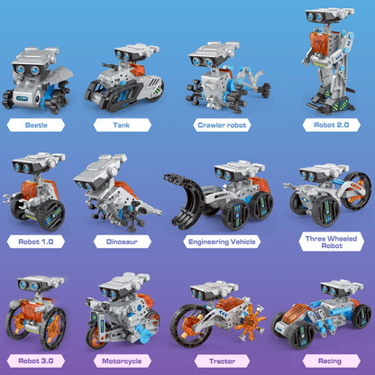 12-in-1 Solar Robot Kit STEM Toy for Kids | Tots N Paws