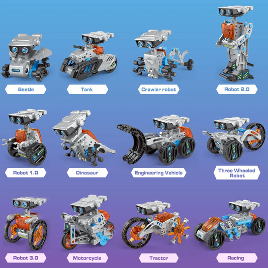 12-in-1 Solar Robot Kit STEM Toy for Kids | Tots N Paws