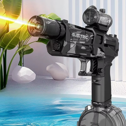High Pressure Electric Water Gun – LED Lights, Recoil & USB Rechargeable