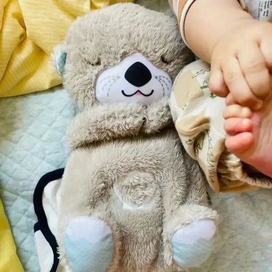 Soothe & Snuggle Otter Plush Baby Toy with Music & Lights