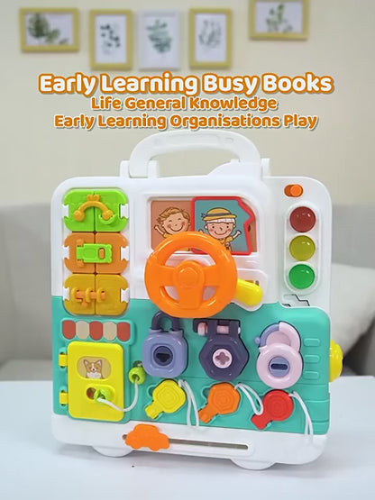 Montessori Busy Board for Toddlers with Lights & Music | Tots N Paws
