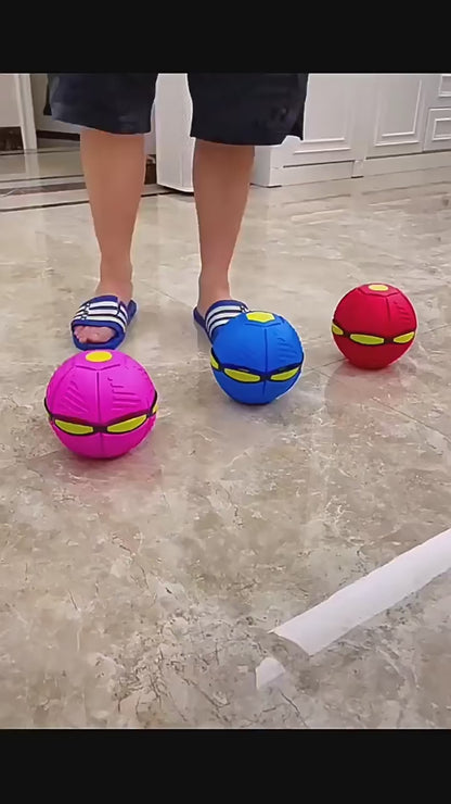 Tots N Paws UFO Magic Dog Ball | Interactive Flying Saucer Pet Toy