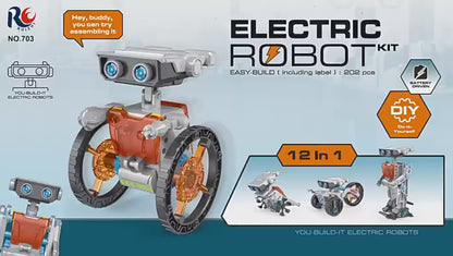 12-in-1 Solar Robot Kit STEM Toy for Kids | Tots N Paws
