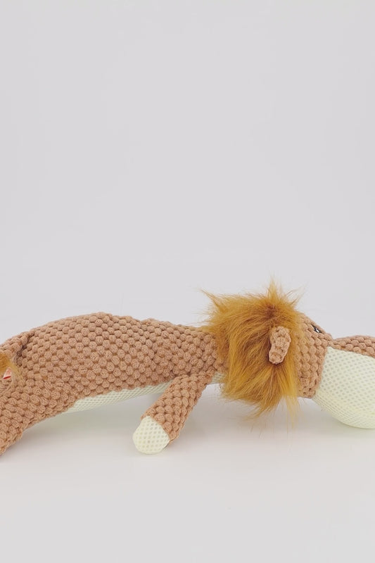 Unbreakable Plush Dog Toy – Bite-Resistant, Squeaky & Teeth Cleaning Fun