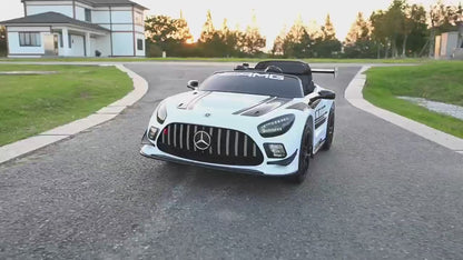 Licensed Mercedes-Benz GT3 12V Kids Ride-On Car with Remote Control & LED Lights