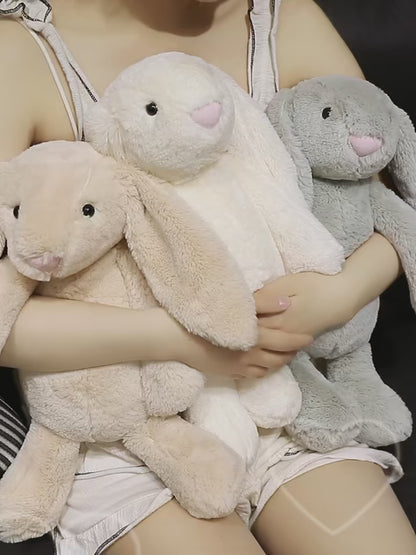 Kawaii Long Ears Bunny Plush Toy – Cute Rabbit Hug Pillow | Tots N Paws